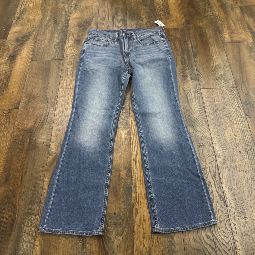 Old Navy Womens 29 Wow Boot-Cut Jeans Blue Denim High Rise 29x30 Stretch Western